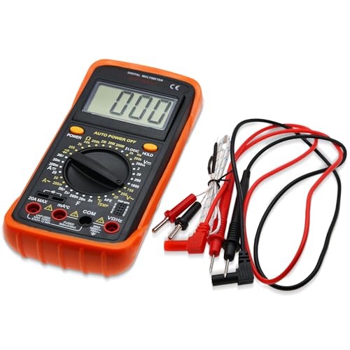 Digital Multimeter Tester Portable Multimeter Multi Testers for Electrical Applications Smart Multi Meter Measures Voltage, Current, Resistance, Continuity and Diode (Model AMT32) - style: Model 1