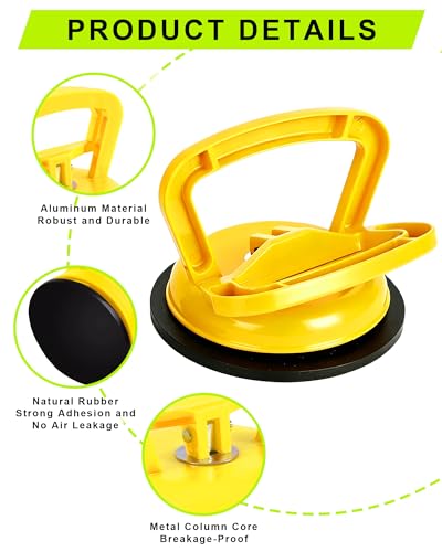 3 Pack Metal Car Dent Puller, Suction Cup Dent Puller with Microfiber Cloth, Heavy Duty Paintless Dent Removal Kit,Dent Puller Kit for Classic Car Hail Repair（1pcs Large + 2pcs Small Suction Cups） - color: C/3PCS Metal Suction Cup