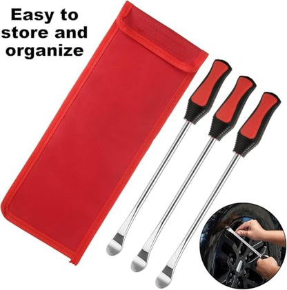 11.5" Dirt Bike Tire Changing Tool Kit, Motorcycle Tire Removal Tool with Tire Spoons, Rim Protector and Valve Tool Set