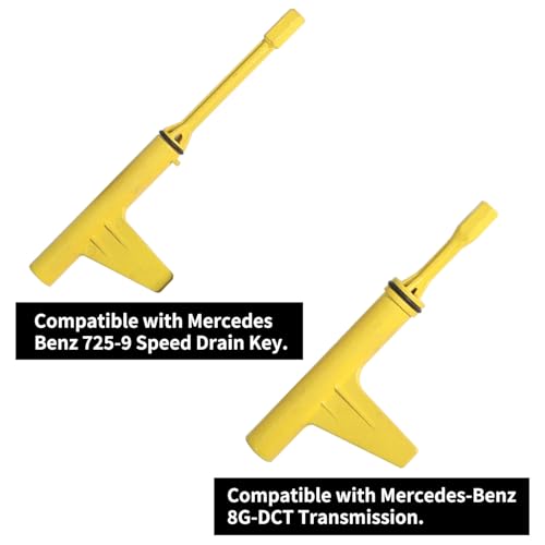 DPTOOL Metal Transmission Oil Filling Tool Compatible with Mercedes Benz 725.0 8-Speed 9-Speed Oil Change Transmission Filler Tool Adapter with Oil Level Check Tool 725 589 02 90 00, 725 589 00 90 00 - size: 8 and 9 Speed with Oil Level Check Tool