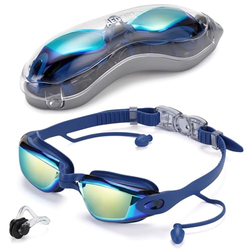 Aegend Swim Goggles, Swimming Goggles No Leaking Full Protect Adult Youth - color: Blue