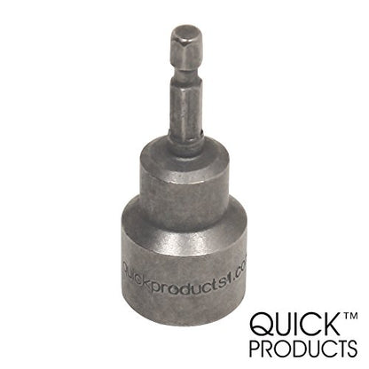 Quick Products QPLSJS Deluxe Quick-Connect Heavy-Duty Scissor Jack Leveling Socket for Power Drill - Each - size: Each
