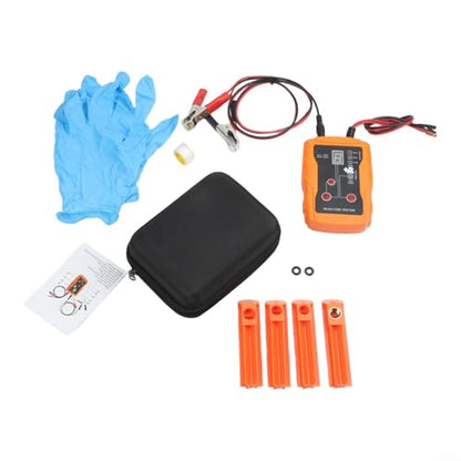 FABULETTA Fuel Injector Tester Cleaner Tool Kit, DIY Fuel Injector Cleaner Tool, 12V Diagnostic Service Tool, Cleaning Adapters