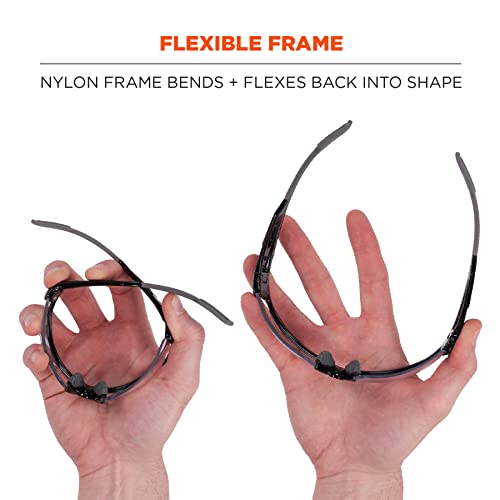 Ergodyne Skullerz DAGR Anti Scratch Safety Glasses, Anti-Fog, ANSI z87.1 - color: Clear Lens