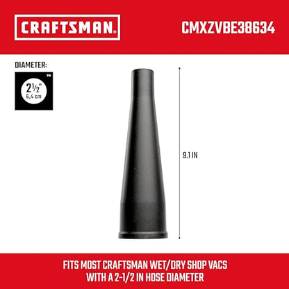 CRAFTSMAN CMXZVBE38634 2-1/2 in. Blower Nozzle Wet Dry Vac Attachment - style: Blower Nozzle