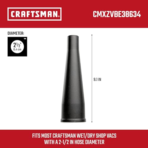CRAFTSMAN CMXZVBE38634 2-1/2 in. Blower Nozzle Wet Dry Vac Attachment - style: Blower Nozzle