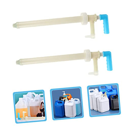 Garneck 2Pcs Manual Oil Transfer Pump Multifunction Fuel Transfer Tool for Water Liquids Easy to Use Hand Pump Design for Convenient Liquid Extraction