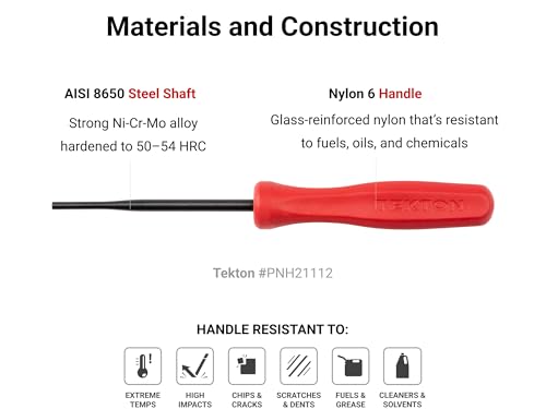 TEKTON 1/16 Inch Tip Probe (1/8 x 3 in. shank) | PNH21111 | Made in USA - style: Probe