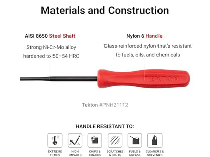 TEKTON 1/16 Inch Tip Probe (1/8 x 3 in. shank) | PNH21111 | Made in USA - style: Probe