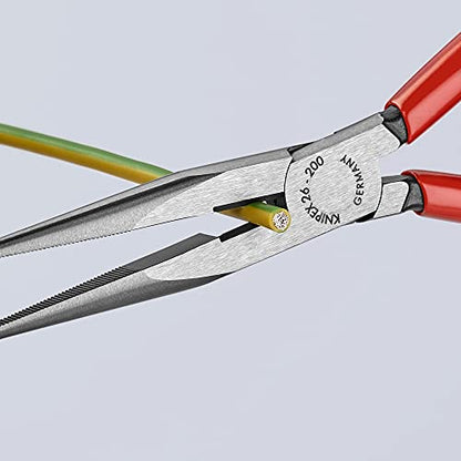 KNIPEX 26 11 200 Long Nose Pliers With Cutter 8-Inch | bike-hand-tools