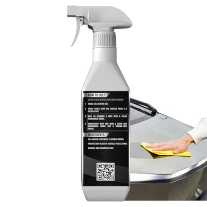 Waterless Stainless Steel Wash, Spot Cleaning For Tesla CyberTruck All Exterior Surfaces - Removes Fingerprints, Water Spots, Dirt & Bird Droppings. Made in USA, 17 Fl. Oz. - size: 17 Fl Oz (Pack of 1)