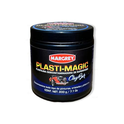 Margrey Plasti-Magic Clay Bar Lubricant Kit, 7.1 oz Clay Bar and 2 oz Lubricant