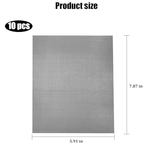 10PCS Car Welding Mesh, 5.91 x 7.87" Plastic Reinforcing Stainless Steel Thermoplastic Repair Wire Mesh Screen, Auto Bumper Repairing Plastic Wire Welding Kit, Universal for Vehicles - size: 5.91 x 7.87"
