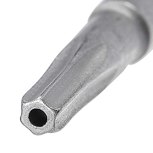 uxcell 10 Pcs T9 Magnetic Torx Screwdriver Bits, 1/4 Inch Hex Shank 3.94-inch Length S2 Security Tamper Proof Screw Driver Kit Tools - size: T9