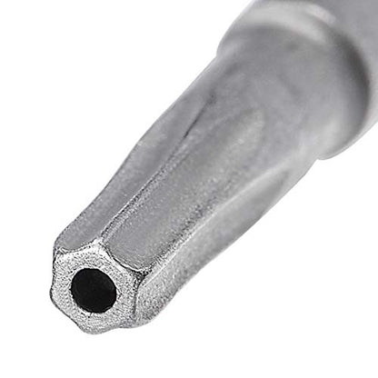 uxcell 10 Pcs T9 Magnetic Torx Screwdriver Bits, 1/4 Inch Hex Shank 3.94-inch Length S2 Security Tamper Proof Screw Driver Kit Tools - size: T9