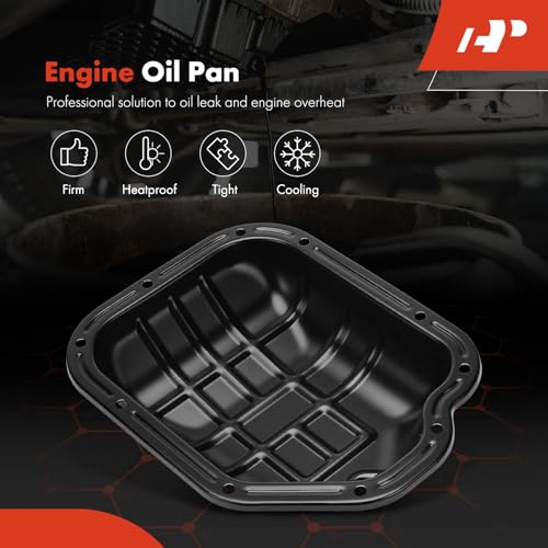 A-Premium Lower Engine Oil Pan Sump with Drain Plug Compatible with Nissan Altima 2007-2016, Murano 2009-2016, Pathfinder 2013-2016, Quest 2011-2014, Infiniti JX35 2013-2013, V6 3.5L Gas