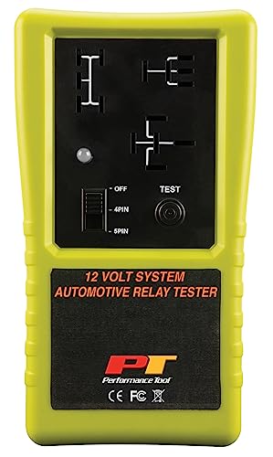 Performance Tool 3009 Compact Cordless Automotive Relay Tester for 12 Volt 4 and 5 pin relays and More - style: Cordless Relay Tester