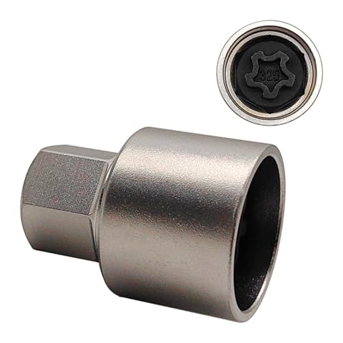 325 Wheel Locking Nut Key for Mercedes Benz, Lug Nut Removal Tool | Wheel Lock Nut Socket Adapter, Anti-Theft Screw Remover, Hand Repair Tool, Tyre Fitting, garage - color: Scoket 325