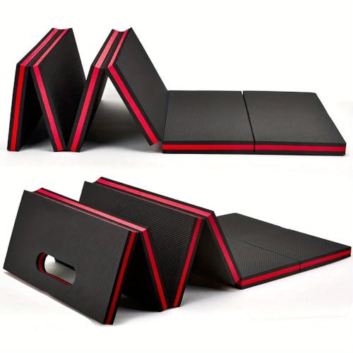 Folding Mechanic Mat 1.1" EVA Kneeling Pad with Handle | Garage Auto Repair, Gardening Workshop, Foldable Design, Knee Support Cushion, Portable Handle
