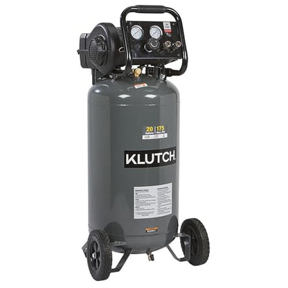 Klutch 20-Gallon Air Compressor, 2 HP, 120 Volts, 175 PSI - size: 20 Gallon