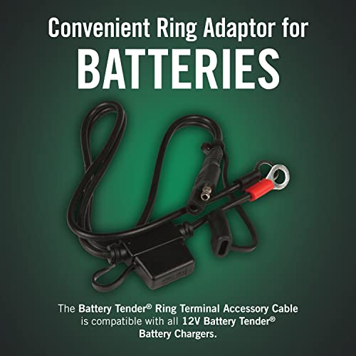 Battery Tender Ring Terminal Harness Accessory Cable - 18 inch Cord Adapter with SAE Quick Disconnect - Easy Quick Convenient for Motorcycles, Cars, ATVs and More - 081-0069-6 - style: 1 Pack