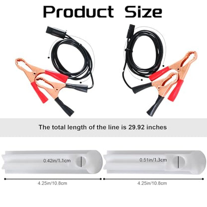 NTNEV 4PCS Car Fuel Injector Cleaner Kit, Universal Fuel Injector Flush Cleaner Adapter DIY Cleaning Tool Kit with Test Lead, SUV Truck RV Car Fuel Injector Tester Fuel Pump Pressure Test