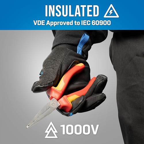 Jonard Tools FP-600INS, Insulated Fuse Puller with Cushion Grip, 6 3/4" Length - style: Insulated Fuse Puller