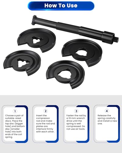ATPEAM Spring Compressor for Cars, Universal Internal Spring Compressor for Vehicles, Spring Compressor Tool for Mercedes-Benz W201, W203, W124, W126, W202, W210