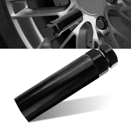MLY 7 Spline Lug Nut Key, Lug Nut Socket, Wheel Lock Removal Tool for 19 mm(3/4 Inch) & 21 mm(13/16 Inch), Hex Socket Wrench Replacement for Wheel LugNut Drive Lock (Black) - size: 7 Spline