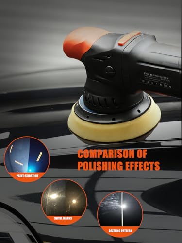 Buffing Polishing Pads, SPTA 3 Inch 80mm Body Repair Polishing Pad Set Made for 3 Inch Backing Plate, 6 Pcs Buffing Pads with Sponge, Wool and Micro-Fiber Pad Set (5 Inch (125mm) Sets) - size: 5 Inch (125mm) Sets
