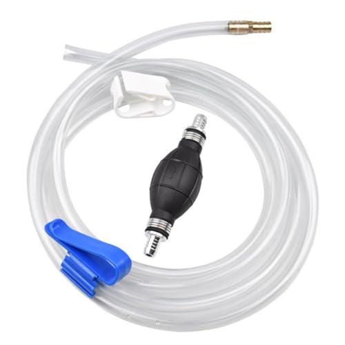 Manual Suction Hose Kit for Car and Water Transfer, Sturdy Siphon Pump with Guide Oil Tube, Practical Water Suction Hose for Automotive and Aquarium Use