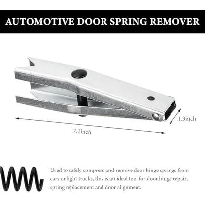 Door Spring Tool, Sturdy Metal Car Door Hinge Spring Compressor Tool Fit 1/2 Inch Wrenches, Professional Repairing Tools for Compresses and Installs Car Hinge Springs
