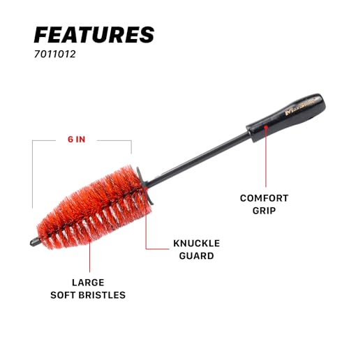 Maxshine Universal Wheel & Rim Brush Set, 2-Piece (10” & 6”) – Soft Non-Abrasive Bristles with Comfort Grip – Car Detailing Brushes for Safe Wheel & Tire Cleaning on Cars, Trucks, SUVs & Motorcycles - size: 10" & 6"