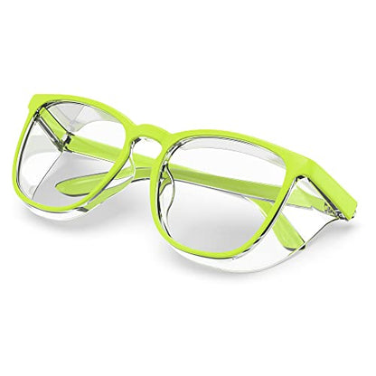 Stylish Safety Glasses, Clear Anti-Fog Anti-Scratch Protective Glasses For Men And Women - color: Apple Green