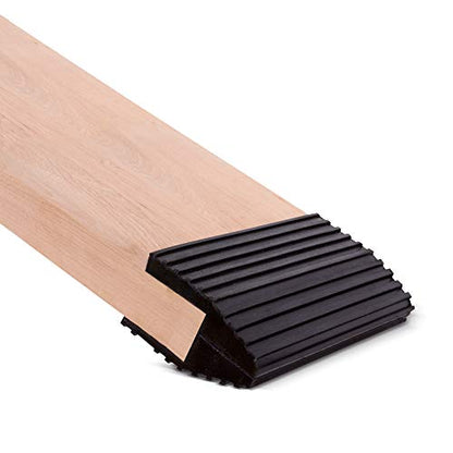 AFA Tooling 2x8 Ramp Kit, Aluminum Ends, Rubber Feet, 1500 lb Capacity | Ramp brackets for wood build a shed ramp or lawn mower ramps for pickups, trailers, ATVs, snowmobiles, and garden tractors - size: 8 Inch