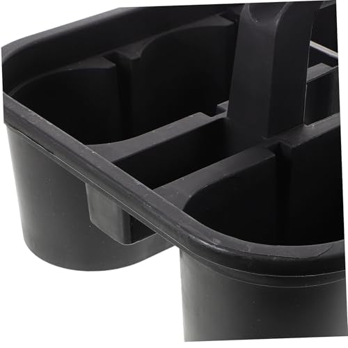 PRETYZOOM Large Rolling Cleaning Basket for Detailing Accessories Storage Plastic Tool Organizer Heavy Duty Square Compartmentalized Design