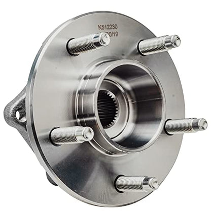 Detroit Axle - 2pc Rear Wheel Bearing and Hubs Assembly with 5-Lug for Chevrolet Equinox 2005, Pontiac Torrent 2006, Saturn Vue 2002-2007, Non-ABS Models - style: 512230 x2/Pair