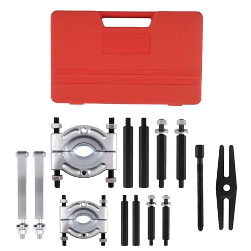 maXpeedingrods 14 PCS Bearing Separator and Puller Set, Heavy Duty Bearing Splitter Puller Kit, 5 Ton Capacity with 2" and 3" Jaws, Bearing Puller Set with Pinion Wheel and Hub Axle Removal Tool