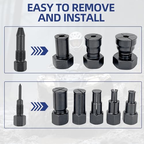 12Pcs Bearing Puller ＆ Blind Bearing Puller ＆ Slide Hammer Puller Kit | for Bearing Diameter 8-32mm (slide hammer two jaw puller)