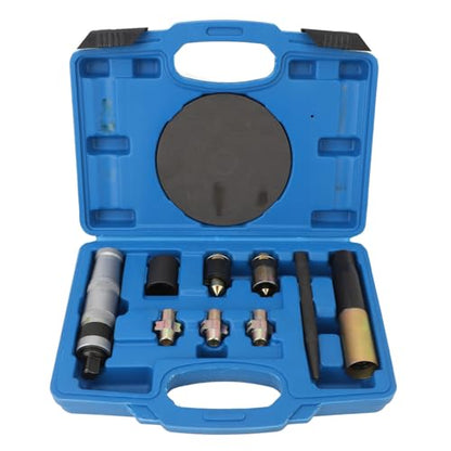 Wheel Lock Removal Kit, Universal Fit Locking Wheel Nut Remover, Carbon Steel Heat Treated Efficient Wheel Nut Key Replacement Tool with 10PCS Blades for Emergency Car Repair