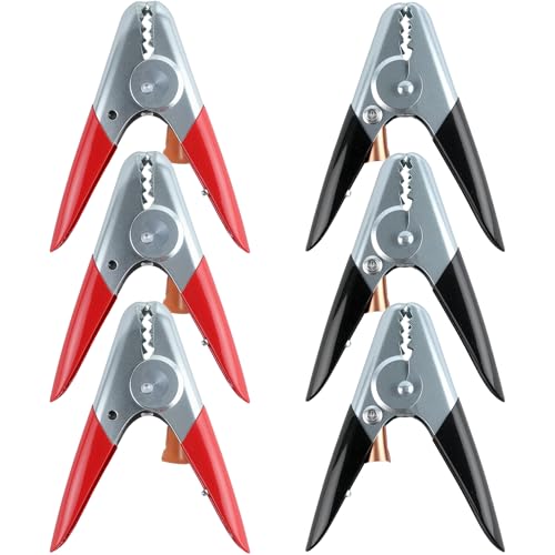 3 Set Battery Jumper Cable Clamps Heavy Duty 6 Inch 1100A Battery Booster Cable Insulated Parrot Clips Battery Charging Connector Kit for Car Auto Heavy Duty Jumper Cable Ends