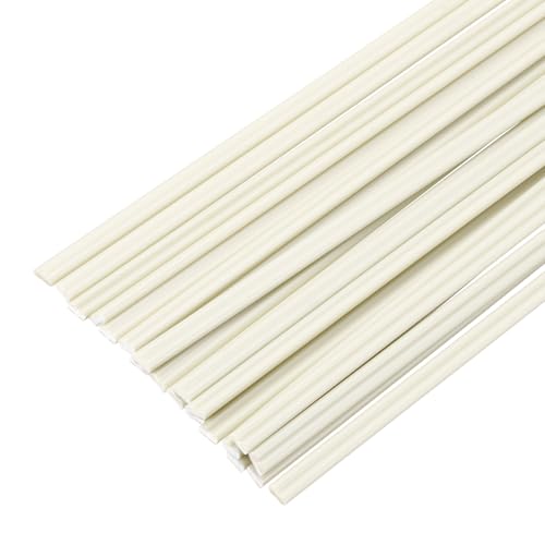 MECCANIXITY 20pcs Plastic Welding Rods, 13 Inch PP Welding Strips 1/4" for Plastic Welder Soldering Tool Kit, Car Bumpers, Kayak Repair, Yellow - size: 13 Inch x 1/4"