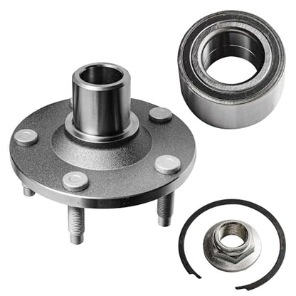 Detroit Axle - 2pc Front Steering Knuckle Kit for 2005-2012 Ford Escape 2005-2011 Mazda Tribute Mercury Mariner, Passenger Side Steering Knuckle, Wheel Bearing Hub Replacement - size: 2UW471878/Kit