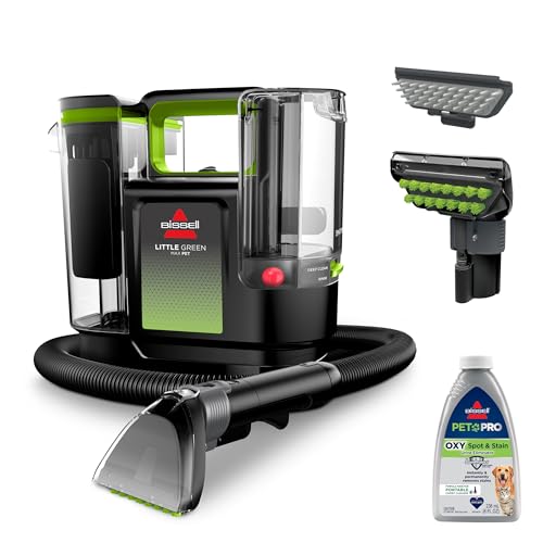 BISSELL® Little Green® Max Pet SmartMix Portable Carpet and Upholstery Deep Cleaner, Car/Auto Detailer, with SmartMix Technology, Self-Cleaning Tough Stain Tool and Pet Hair Removal Tool, 38572 - style: Little Green Max Pet SmartMix