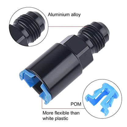 EVIL ENERGY 6AN Male to 5/16" SAE Quick-Disconnect Female Push-On EFI Fuel Rail Fitting 2PCS - size: 6AN to 5/16