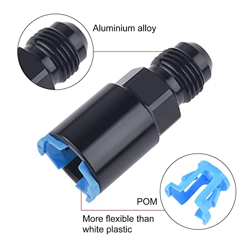 EVIL ENERGY 6AN Male to 3/8" SAE Quick-Disconnect Female Push-On EFI Fuel Rail Fitting 2PCS - size: 6AN to 3/8