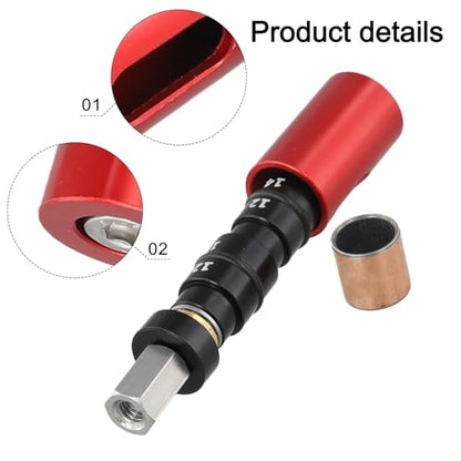 Bike Rear Shock Absorber Bushing Tool, Aluminum Alloy and Stainless Steel, Removal and Install Kit with Spare Bushing for DU(Red) - color: Red