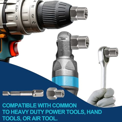 DOAHO 26 Piece Impact Bolt and Spiral Screw Extractor Set with Left Hand Reverse Drill Bit Kit for Easy Out Damaged Stripped Broken Screw Lug Bolt Nut Remove with Hex Adapter