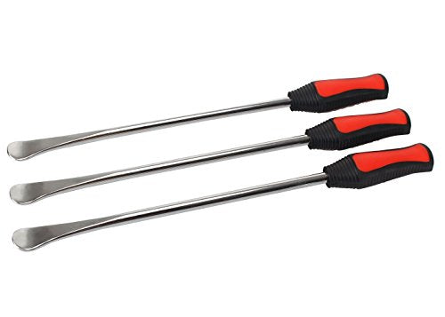 Wanheyao Set of 3 14.5" Motorcycle Tire Spoon Tire Change Irons Tool Kit Changer Lever with Rim Protectors