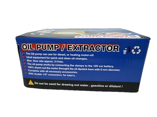 PWCParts 12V Fluid Oil Liquid Extractor Oil Change Pump, 60W, Fits PWC, Watercraft, Automotive, RV, Boats, Lawn Mowers, Cars, Trucks Easy Oil Change Process
